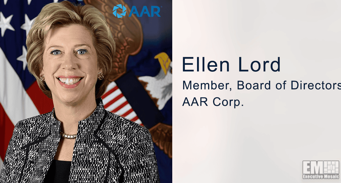 Former DOD Acquisition Chief Ellen Lord Joins AAR Board