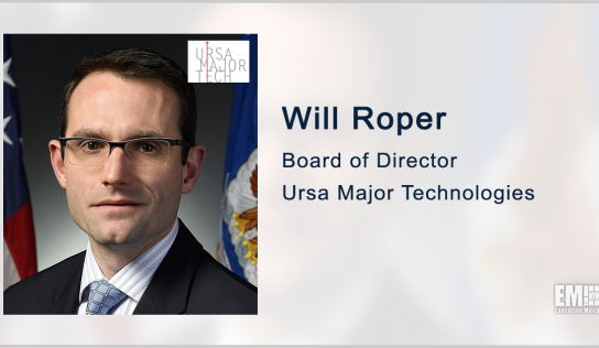 Will Roper Joins Board of Propulsion Tech Developer Ursa Major