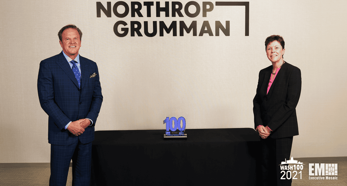 Mary Petryszyn, Northrop Defense Systems Sector President, Receives First Wash100 Award From Executive Mosaic CEO Jim Garrettson