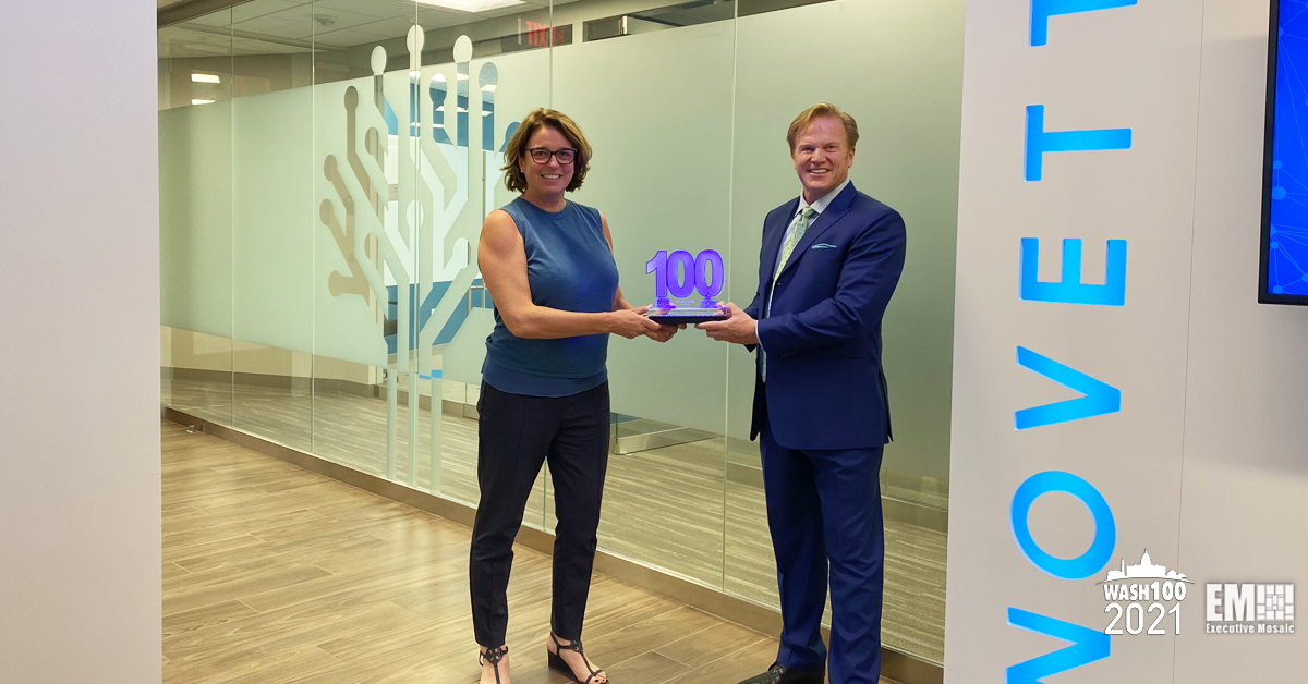 Novetta President, CEO Tiffanny Gates Receives Third Consecutive Wash100 Award