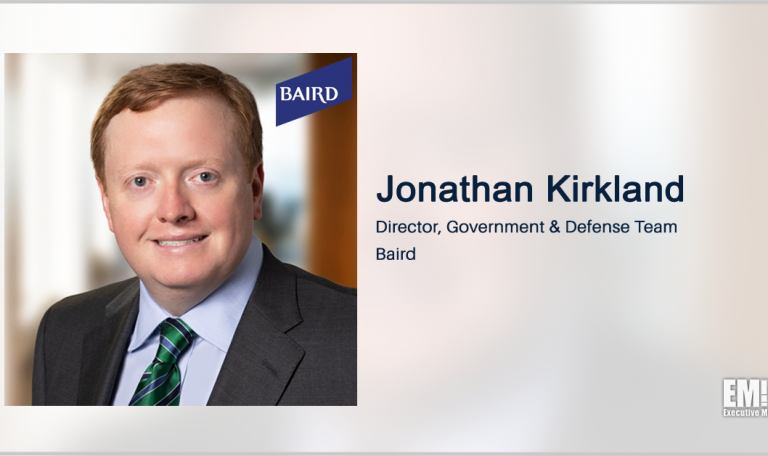 Jonathan Kirkland Named to Baird Government & Defense Team - GovCon Wire