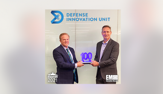 DIU’s Mike Madsen Receives 2021 Wash100 Award From Executive Mosaic CEO Jim Garrettson