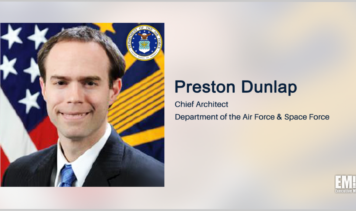 Department of Air Force Chief Architect Preston Dunlap Delivers Keynote Address at Potomac Officers Club’s JADC2 Forum