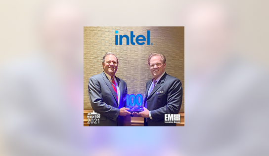 Intel Federal President Jim Brinker Presented Second Consecutive Wash100 Award From Executive Mosaic CEO Jim Garrettson