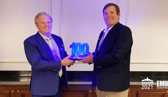 NVIDIA Federal VP Anthony Robbins Presented Fourth Wash100 Award By Executive Mosaic CEO Jim Garrettson