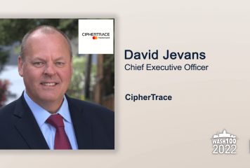 David Jevans, CipherTrace CEO, Earns 1st Wash100 Recognition