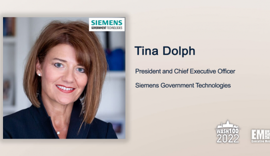 Tina Dolph, Siemens Government Technologies President & CEO, Named to 2022 Wash100 for Leadership in Smart Infrastructure and Energy Management