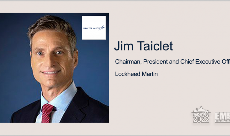 Lockheed CEO Jim Taiclet Gets 2nd Wash100 Recognition - GovCon Wire