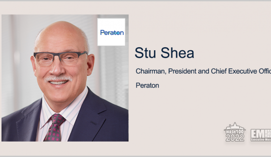 Peraton CEO Stu Shea Wins 6th Wash100 Award for Perpetuating Significant Company Growth & Acquisition Strategies