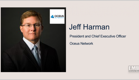 Oceus to Help DOD Develop Mobile Comm Tech; Jeff Harman Quoted