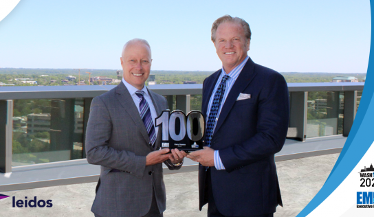 Leidos Defense Group President Gerry Fasano Presented 2022 Wash100 Award By Executive Mosaic CEO Jim Garrettson