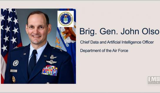 Video Interview: DAF’s Brig. Gen. John Olson Says Data is the Disruptive Element of the 21st Century