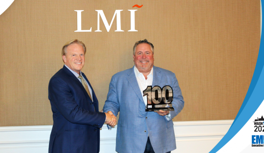 LMI CEO Doug Wagoner Presented 2022 Wash100 Award By Executive Mosaic CEO Jim Garrettson