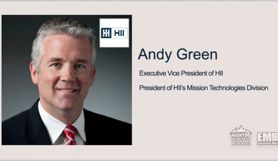 HII Wins $826M DOD Task Order for Integrated Tech Services; Andy Green Quoted