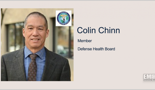 Peraton Chief Medical Officer Colin Chinn Joins Defense Health Board