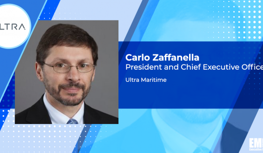 General Dynamics Vet Carlo Zaffanella Appointed Ultra Maritime President, CEO