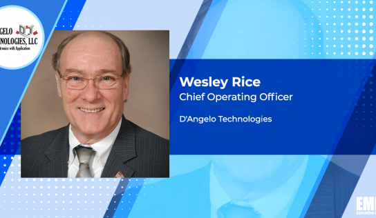 Wesley Rice Joins Engineering R&D Company D’Angelo Technologies as COO