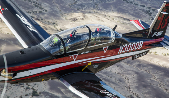 Textron Delivers 1st Beechcraft T-6C Texan II Trainer to Tunisia