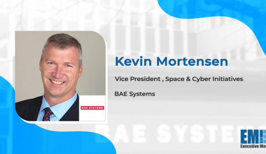 Kevin Mortensen Appointed BAE VP of Space & Cyber Initiatives