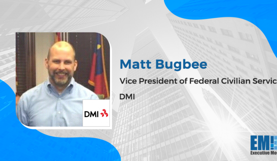 DMI Appoints Ex-Peraton Director Matt Bugbee as Federal Civilian Services VP