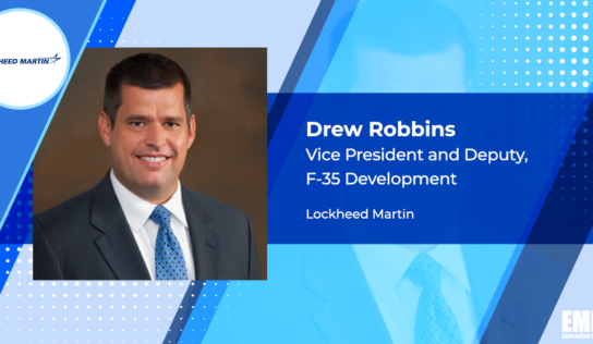 Drew Robbins Named Lockheed VP, Deputy of F-35 Development