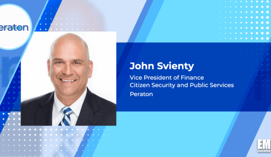 Peraton Elevates John Svienty to Finance VP for Citizen Security, Public Services