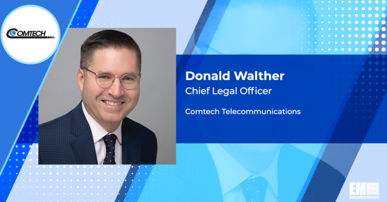 Donald Walther Named Comtech Chief Legal Officer - GovCon Wire