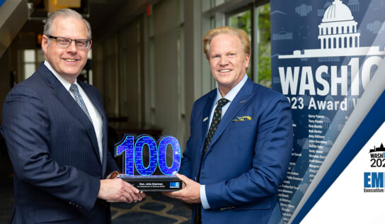 DOD CIO John Sherman Receives 2023 Wash100 Award From Executive Mosaic CEO Jim Garrettson