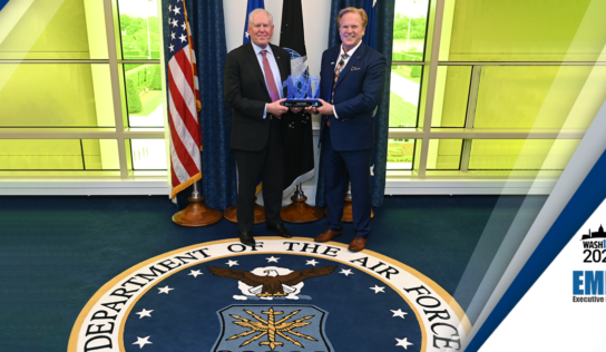 Air Force Secretary Frank Kendall Accepts 2023 Wash100 Award From Executive Mosaic CEO Jim Garrettson