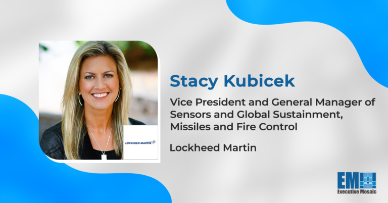 Stacy Kubicek Appointed Sensors And Global Sustainment Vp Gm At Lockheed Mfc Govcon Wire