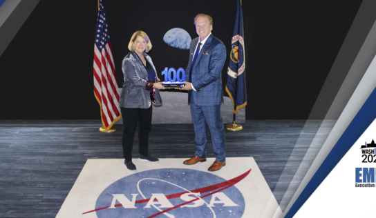 NASA Deputy Administrator Pamela Melroy Receives 2023 Wash100 Award From Jim Garrettson