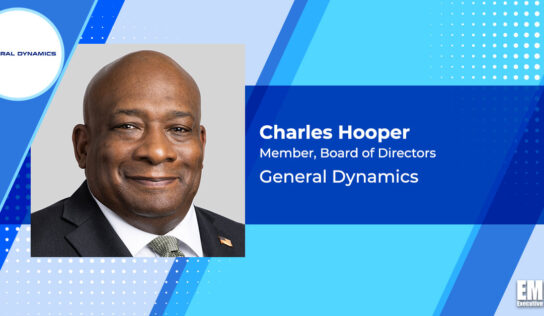 Former DSCA Director Charles Hooper Appointed to General Dynamics Board