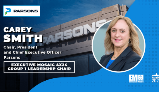 Parsons CEO Carey Smith Named Chair of Executive Mosaic’s 4×24 Group 1 Leadership