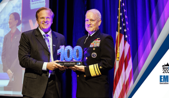 Executive Mosaic CEO Jim Garrettson Delivers 2023 Wash100 Award to NGA Director Frank Whitworth