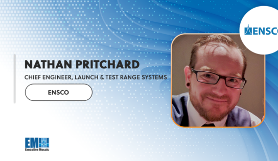 Nathan Pritchard Named Chief Engineer for Launch & Test Range Systems at Ensco