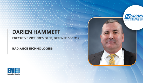 Darien Hammett Elevated to Defense Sector EVP Role at Radiance Technologies