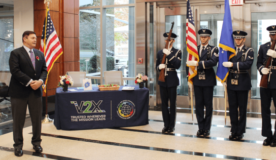 V2X Hosts Veterans Breakfast With Air Force Honor Guard Presentation