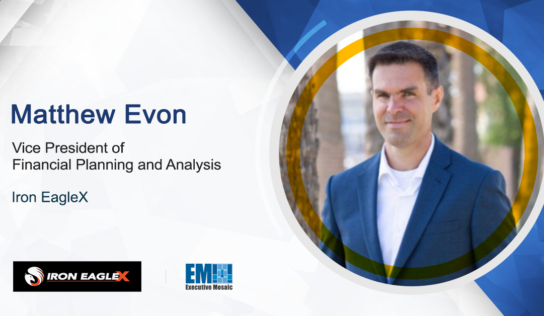 Matthew Evon Appointed Iron EagleX VP of Financial Planning & Analysis