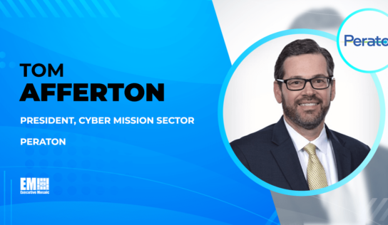 Peraton Wins $889M ARCYBER Operations Support Contract; Tom Afferton Quoted