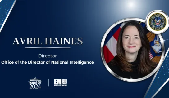 DNI Avril Haines Earns 4th Consecutive Wash100 Award for National Intelligence Leadership