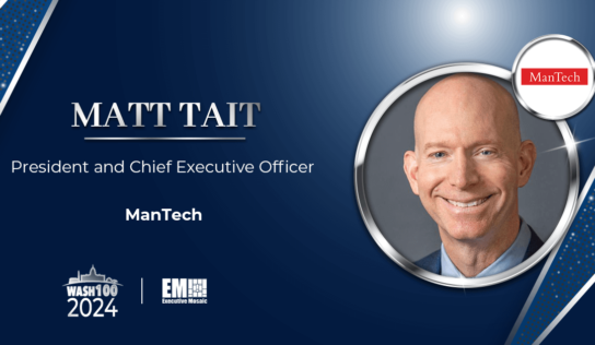 ManTech CEO Matt Tait Recognized With 2nd Wash100 Award for Leading Company Growth via Talent Acquisition, Contract Wins