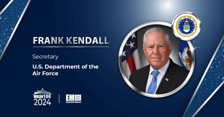 Air Force Secretary Frank Kendall Gets 2024 Wash100 Award for Advancing ...