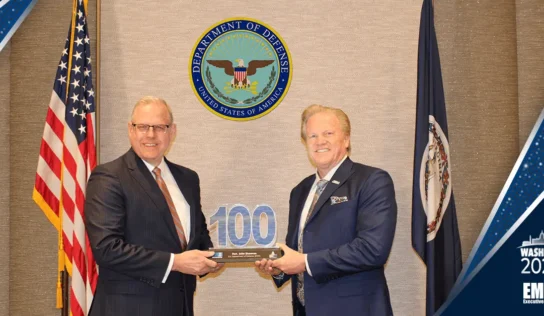 DOD CIO John Sherman Accepts 2024 Wash100 Award from Executive Mosaic CEO Jim Garrettson