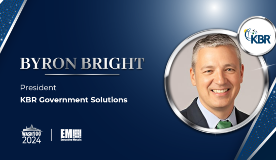 KBR’s Byron Bright Clinches 5th Wash100 Award for Scaling GovCon Services & Offerings