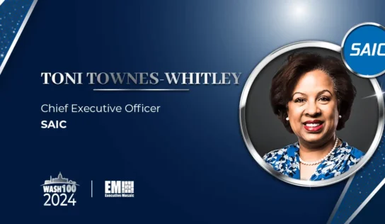 SAIC CEO Toni Townes-Whitley Earns 1st Wash100 Award for Taking Charge of Company Transformation