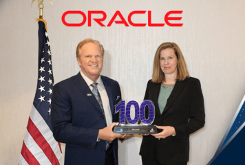 Oracle’s Kim Lynch Accepts 2024 Wash100 Award