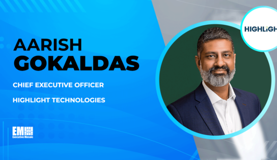 Highlight Technologies, Katmai Professional Services Form Mentor-Protege JV; Aarish Gokaldas Quoted