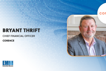 Bryant Thrift Promoted to Core4ce Chief Financial Officer; Mike Morehouse Quoted