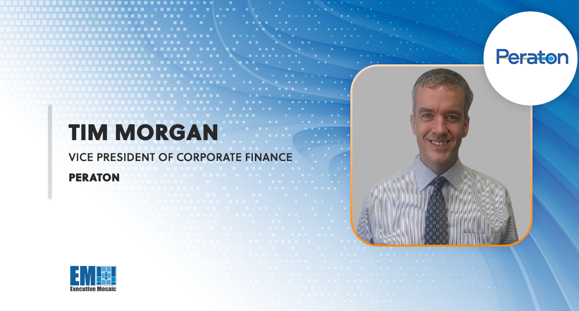 Tim Morgan Promoted to Corporate Finance VP Post at Peraton