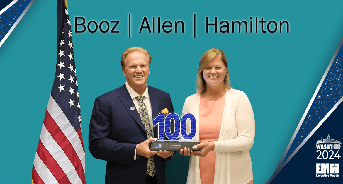 Booz Allen’s Judi Dotson Presented With 2024 Wash100 Award